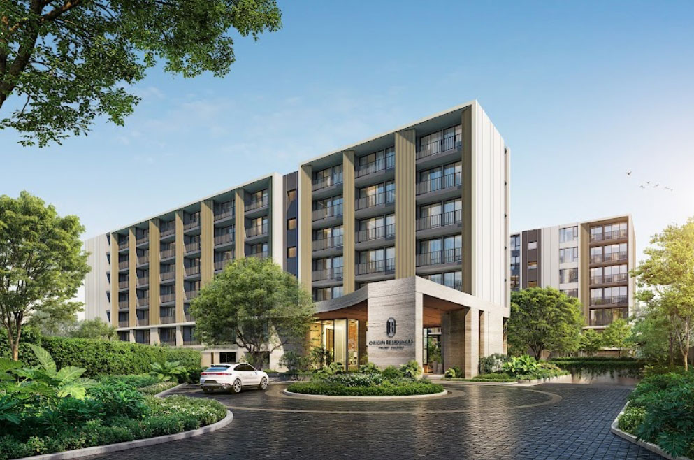 Фасады и бассейн комплекса Origin Residences Phuket Bangtao